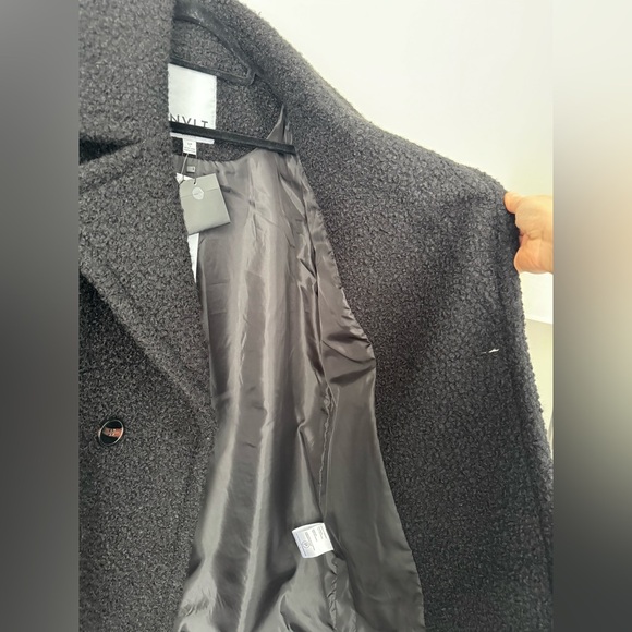 $260 NVLT Anthropologie Flat Bouclé Overcoat (new with tag) - Picture 11 of 14